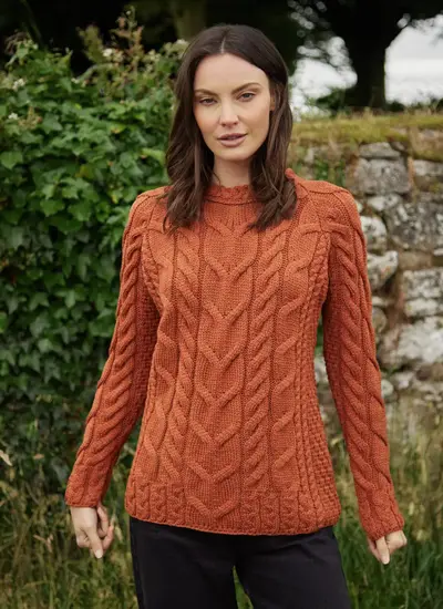 Supersoft Aran Cable Sweater